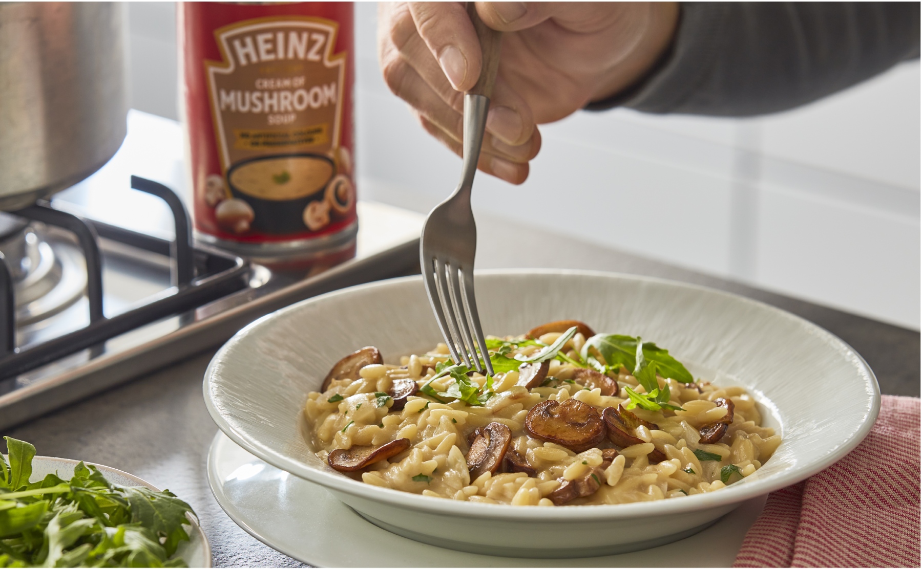 Orzo mushroom pasta | Heinz