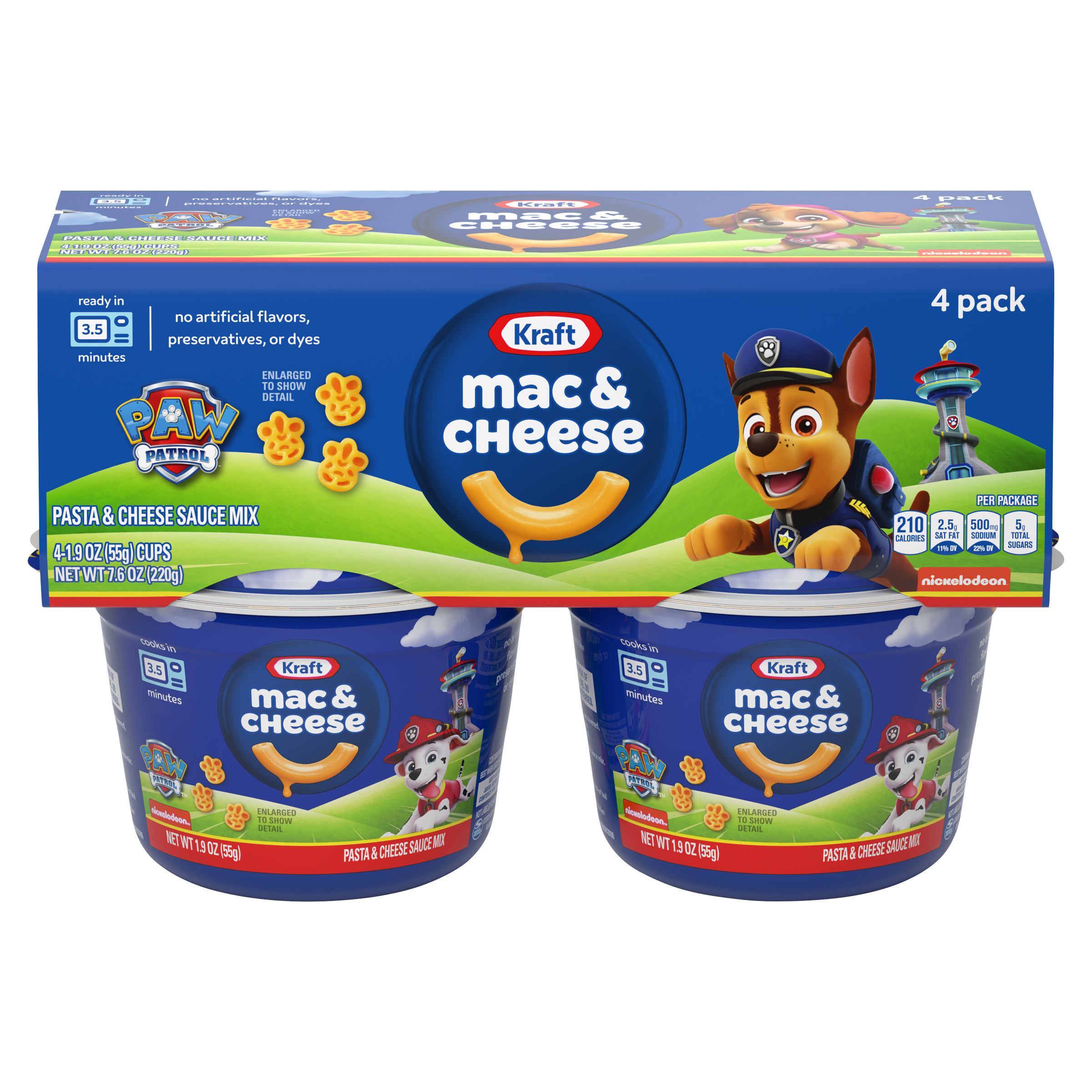 Mac Cheese Macaroni and Cheese Dinner Easy Microwavable Dinner with Nickelodeon Paw Patrol Pasta Shapes Kraft Mac Cheese