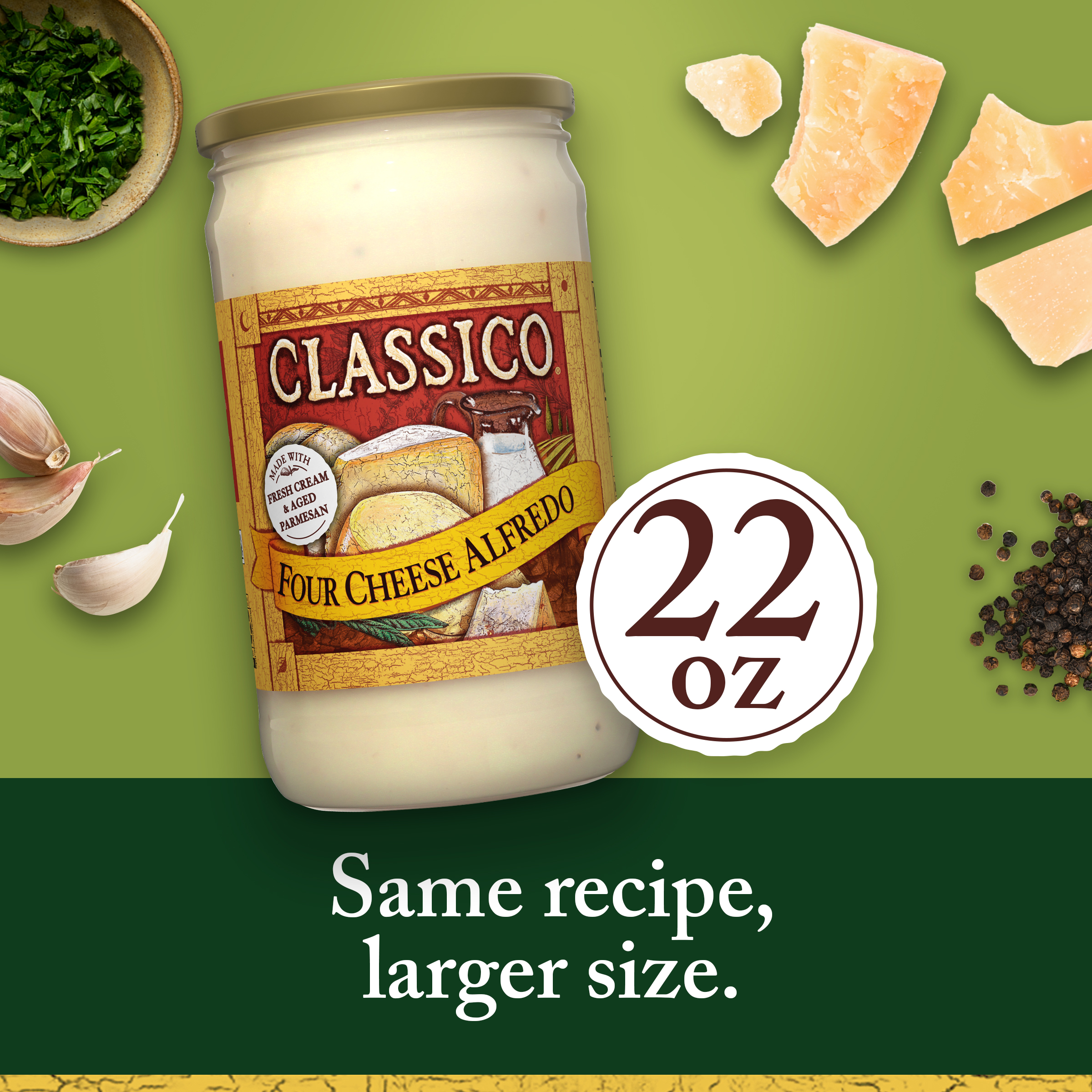 Four Cheese Alfredo Pasta Sauce | CLASSICO | United States