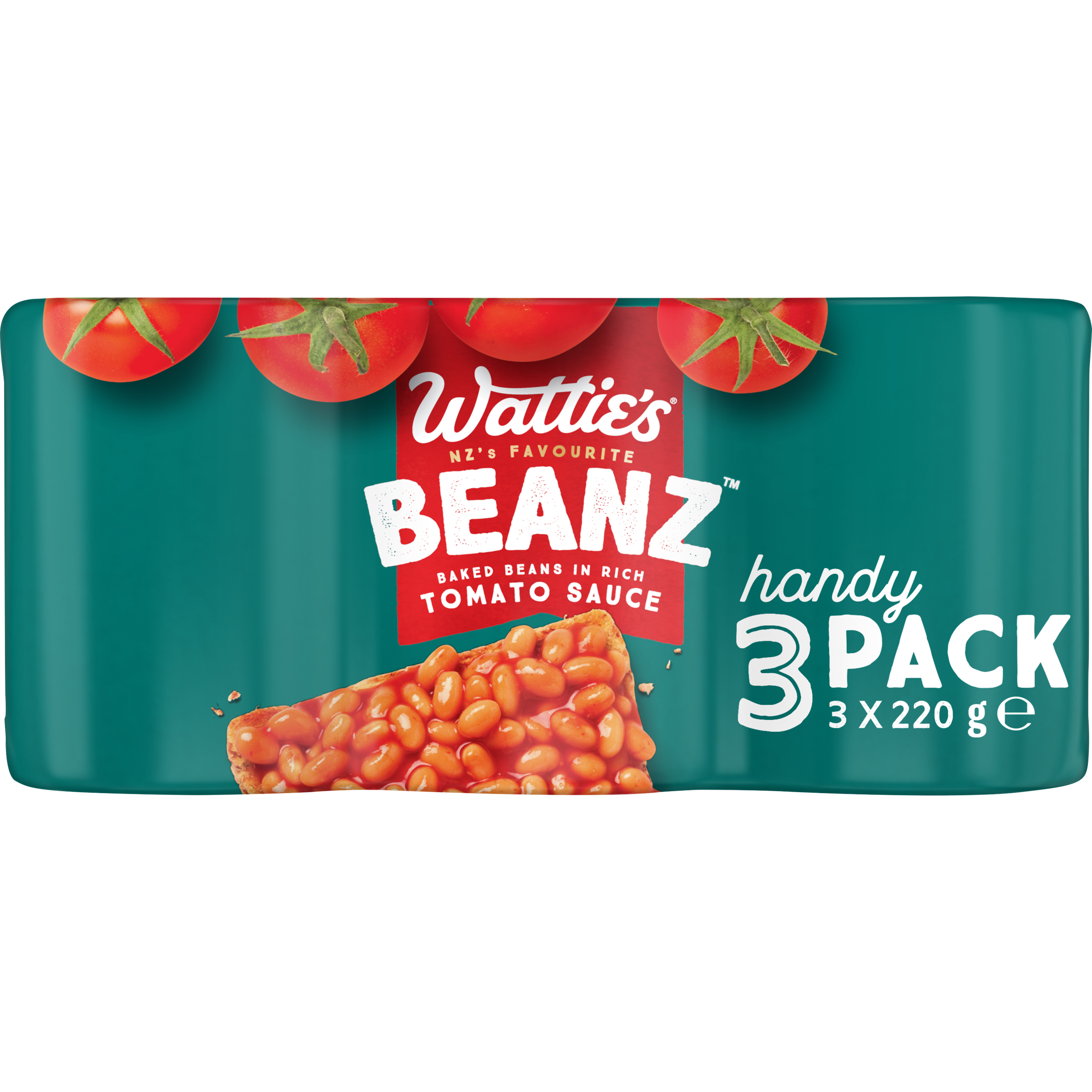 Wattie's® Beanz™ Baked Beans in Tomato Sauce 3 Pack 3x220g | Wattie's ...