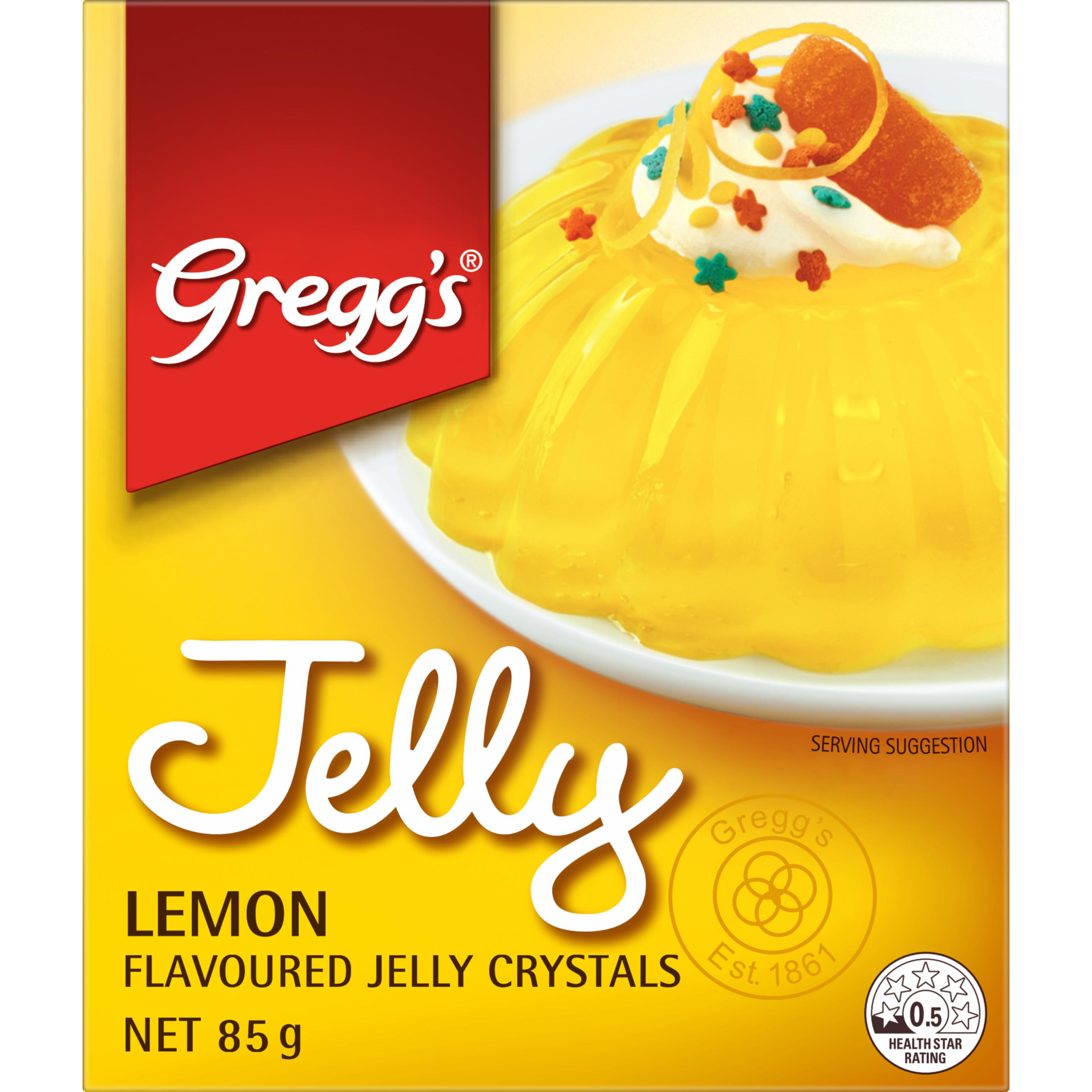 Gregg's® Lemon Flavoured Jelly Crystals 85 g | Gregg's | New
