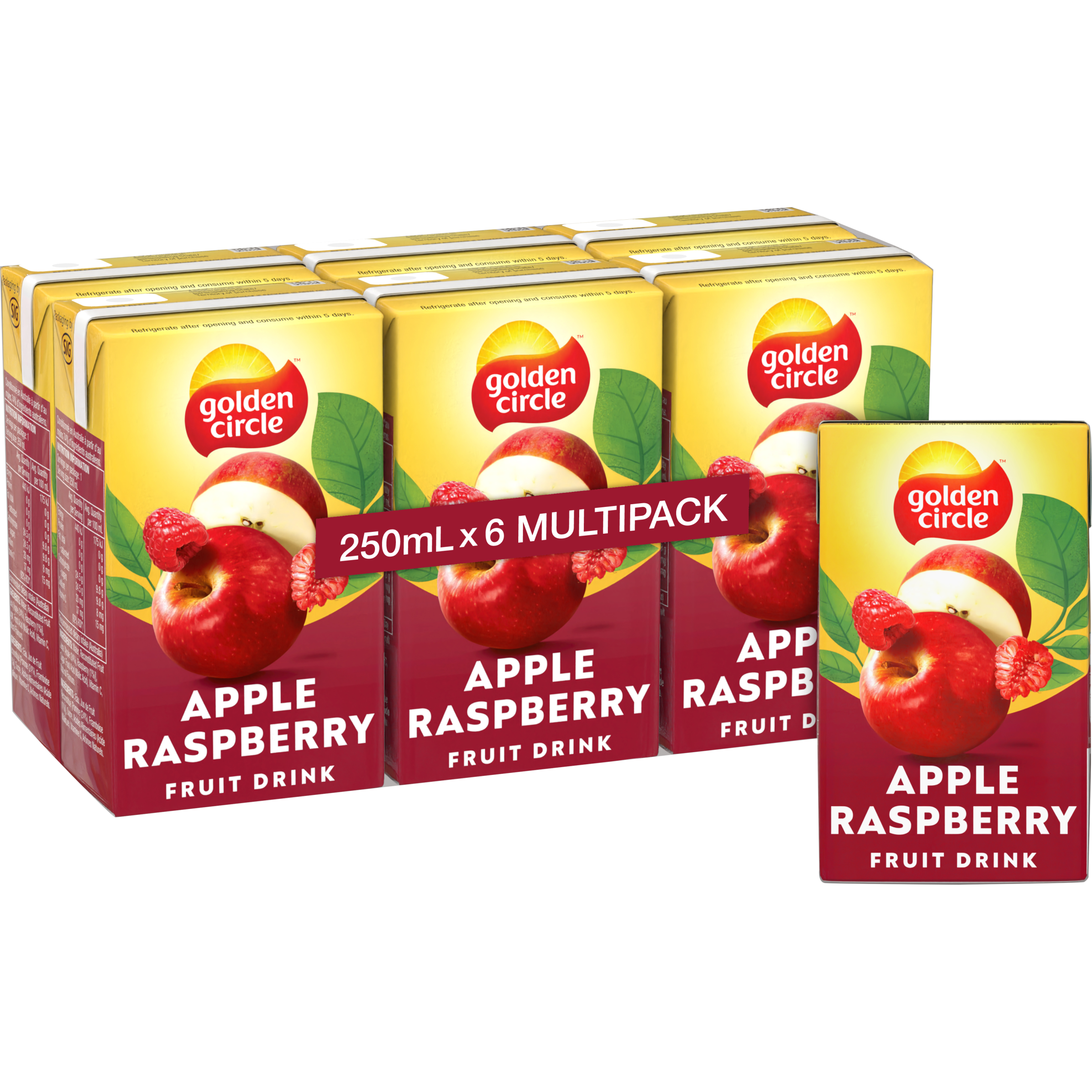 Golden Circle® Apple Raspberry Fruit Drink 6x250mL | Golden Circle ...