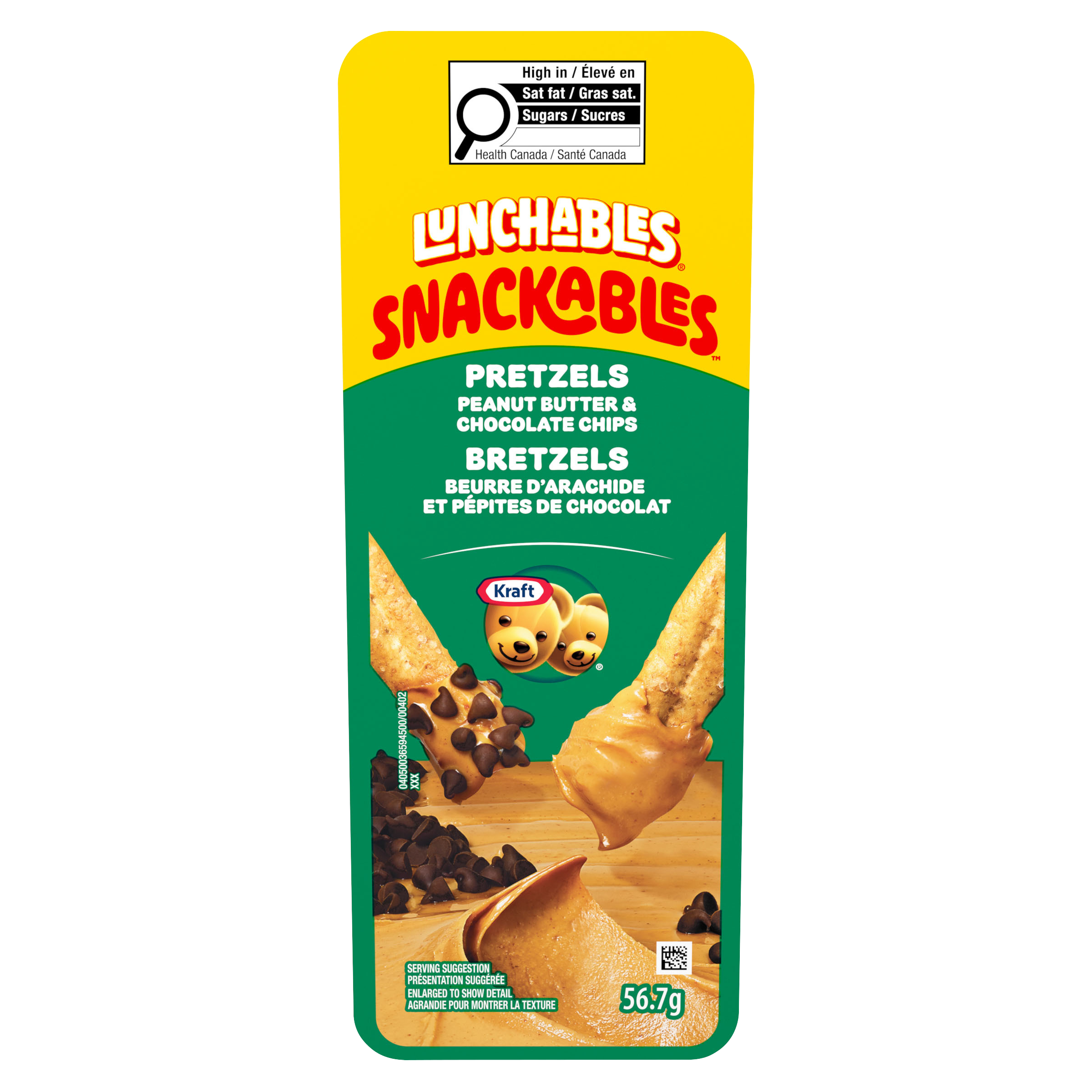Snackables Pretzels With Peanut Butter & Chocolate Chips | Lunchables