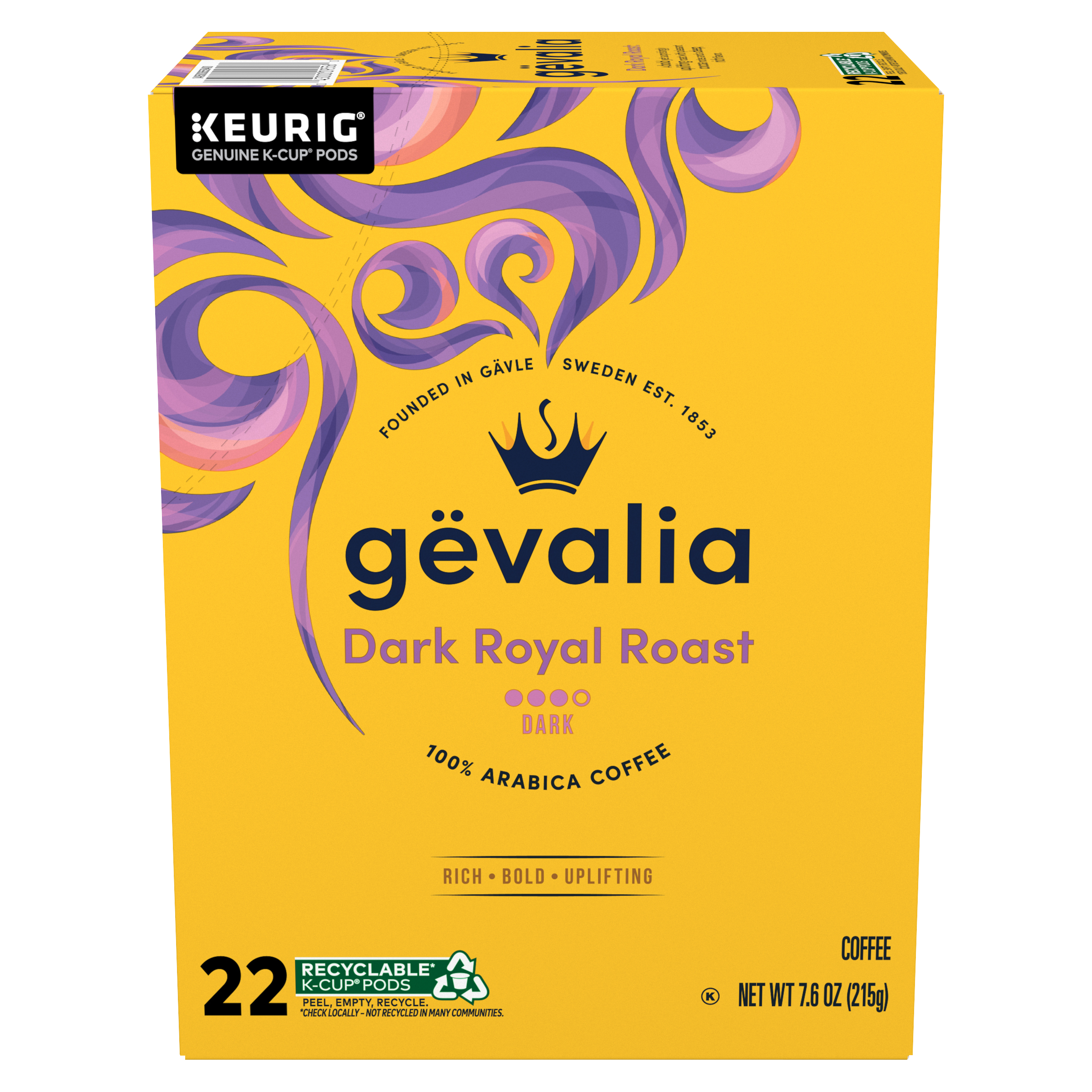 Dark Royal Roast Dark Roast K‐Cup® Coffee Pods | GEVALIA | United
