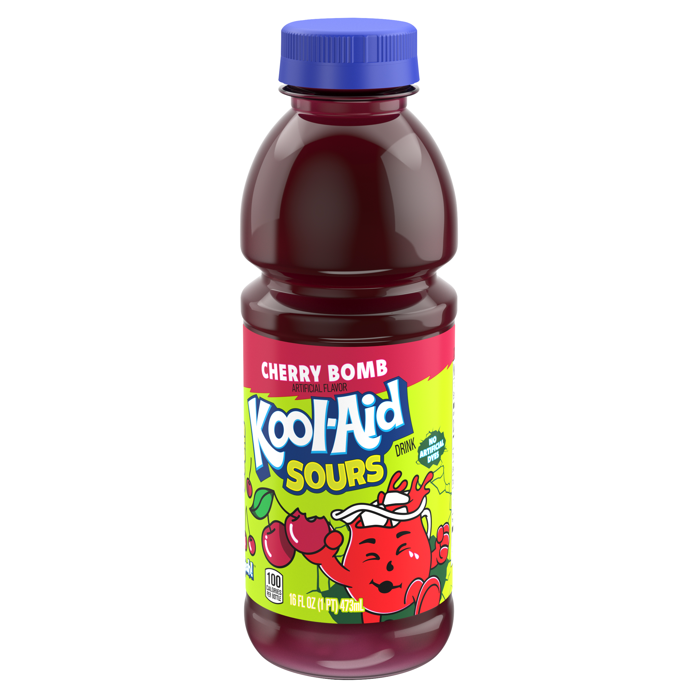 Kool-Aid Sours Cherry Bomb Drink, 16 oz