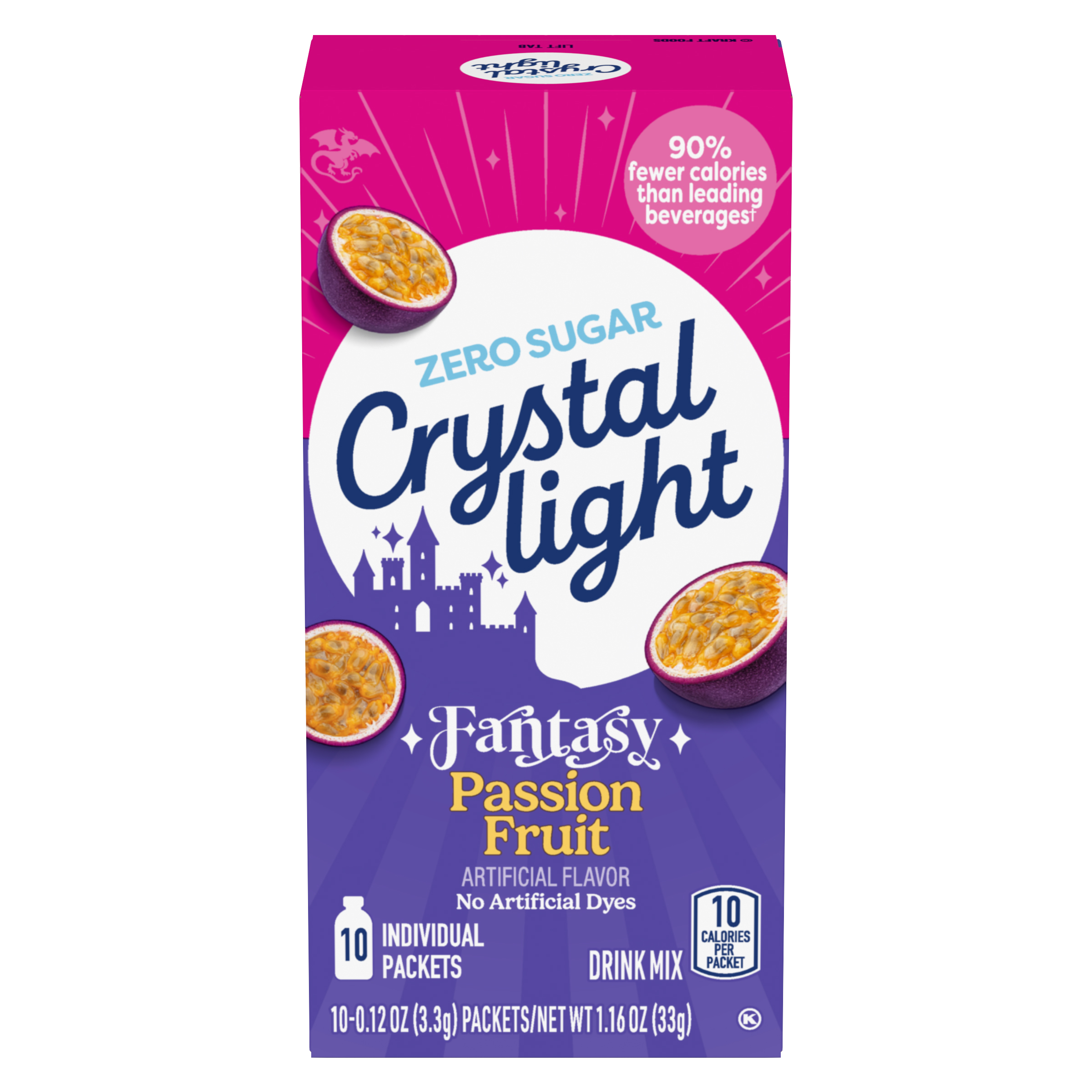 Zero Sugar Passion Fruit Powdered Drink Mix | Crystal Light