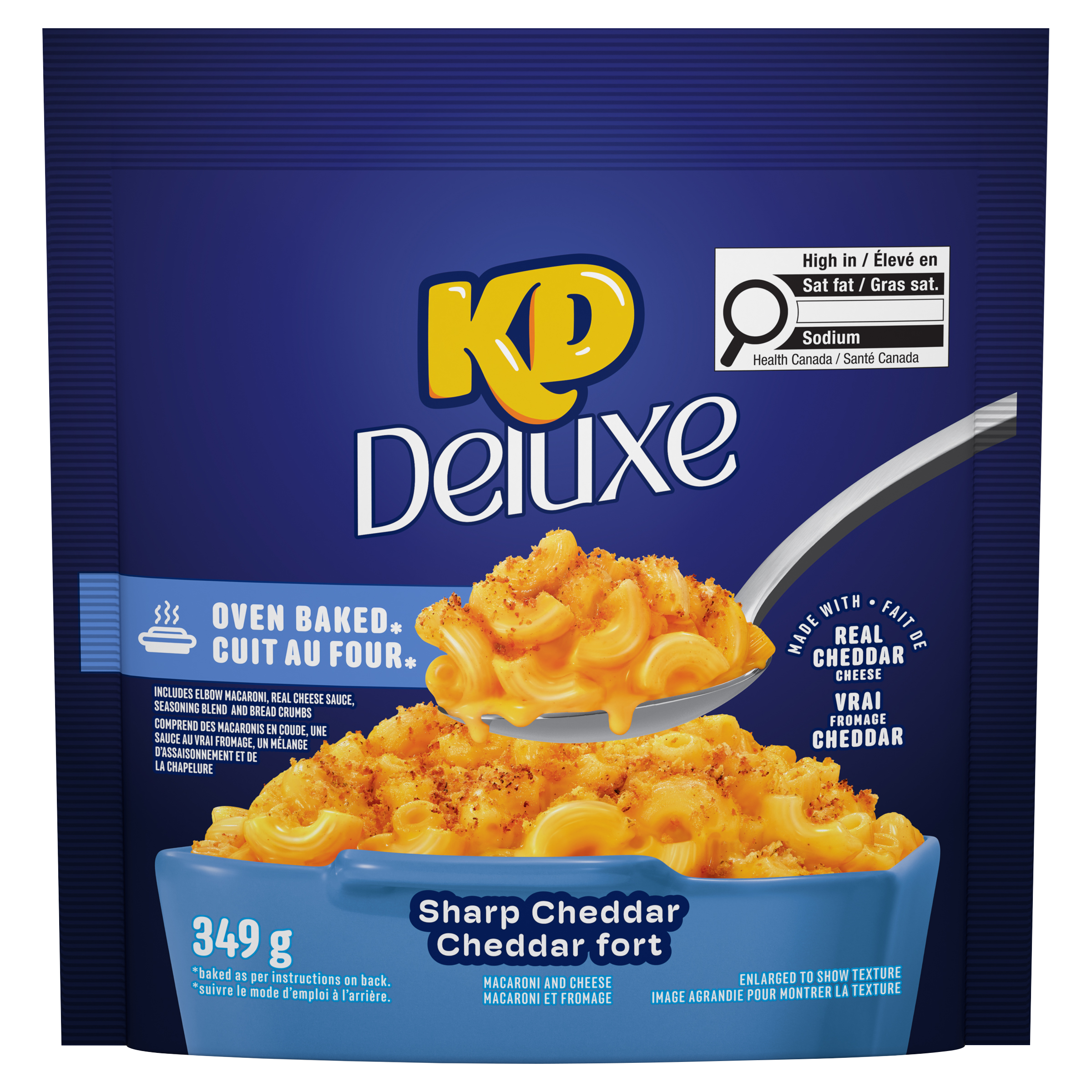 Kd Deluxe Sharp Cheddar Oven Baked Macaroni And Cheese | KRAFT DINNER ...