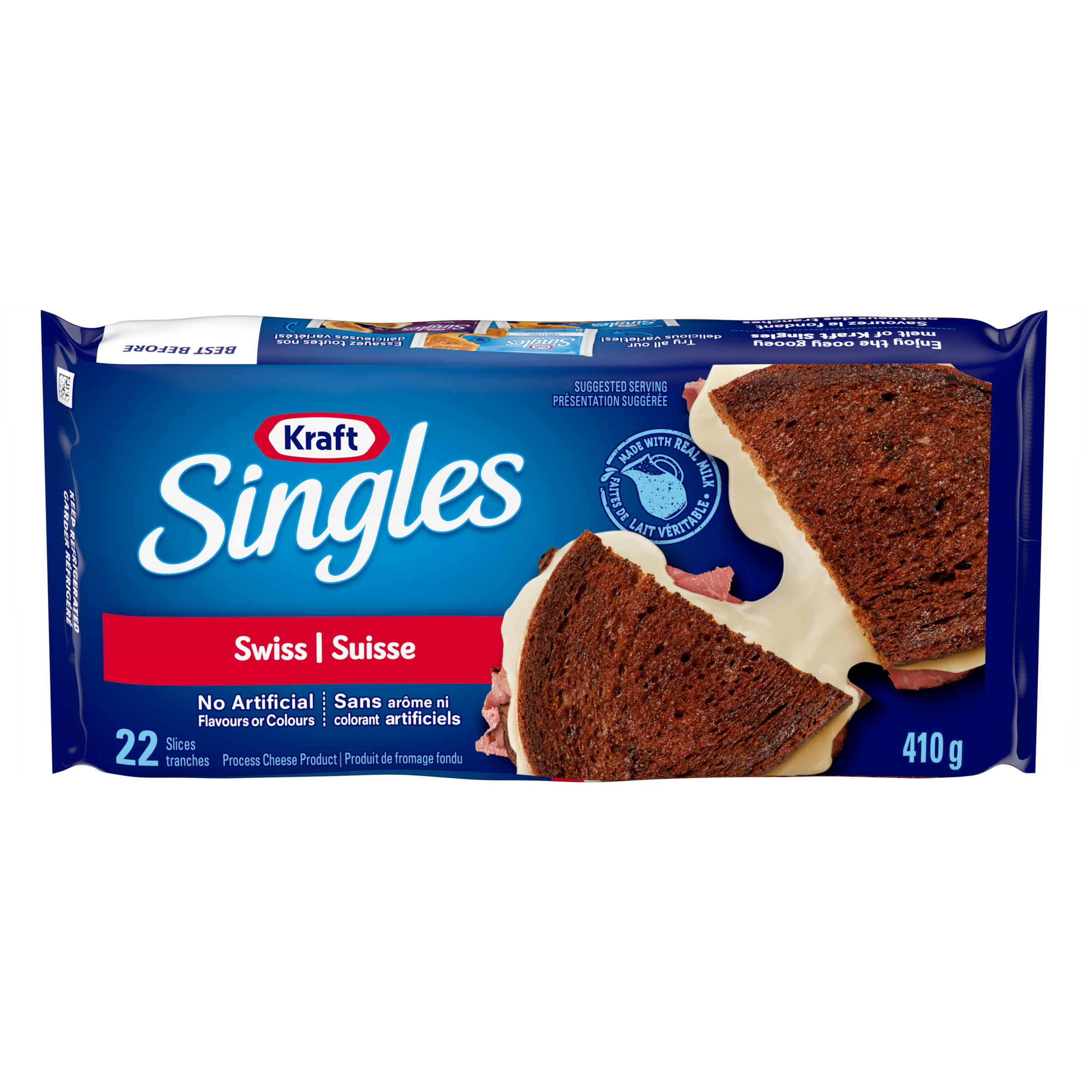Singles Swiss Processed Cheese Product Slices | Kraft Singles | Canada ...