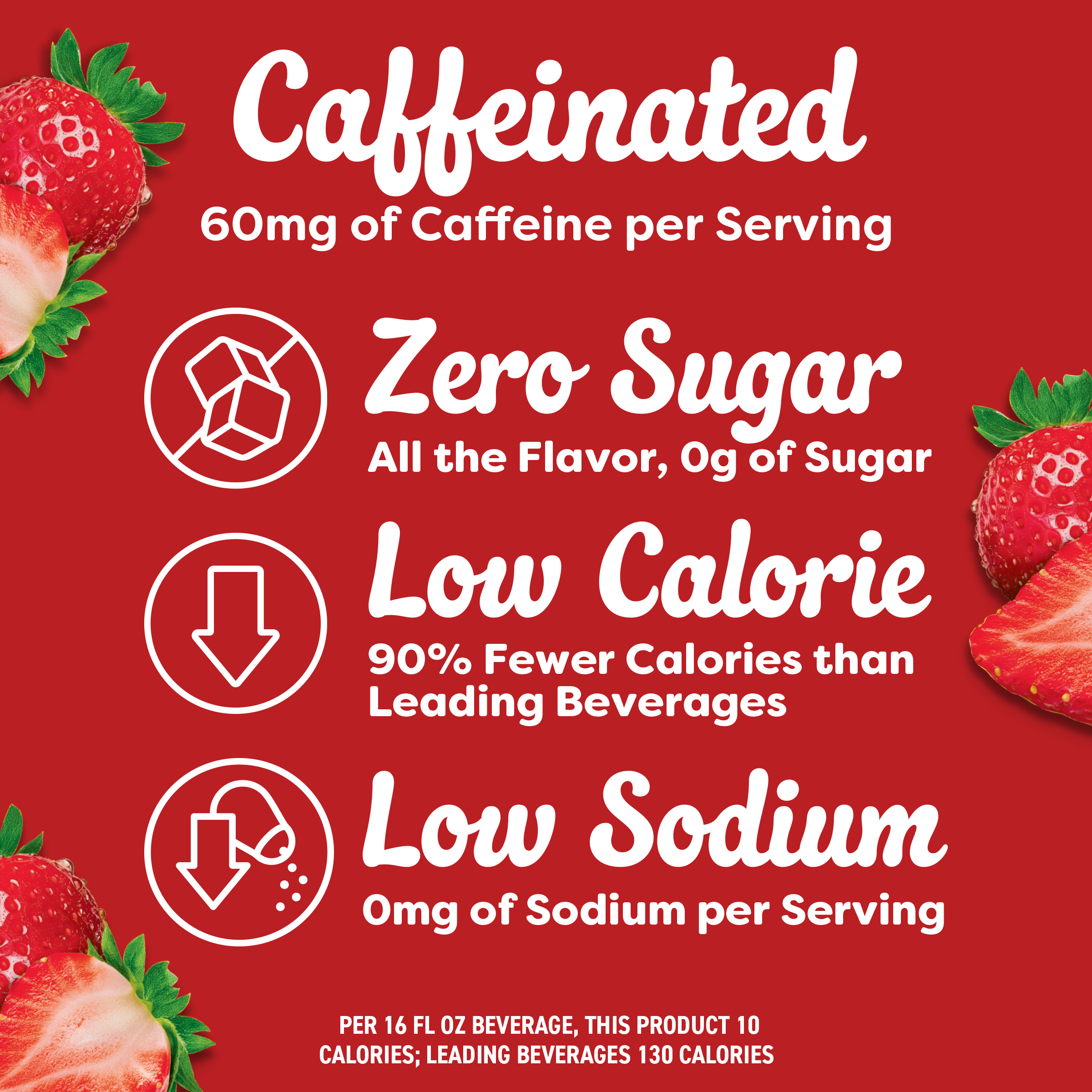Wild Strawberry Powdered Drink Mix with Caffeine | Crystal Light