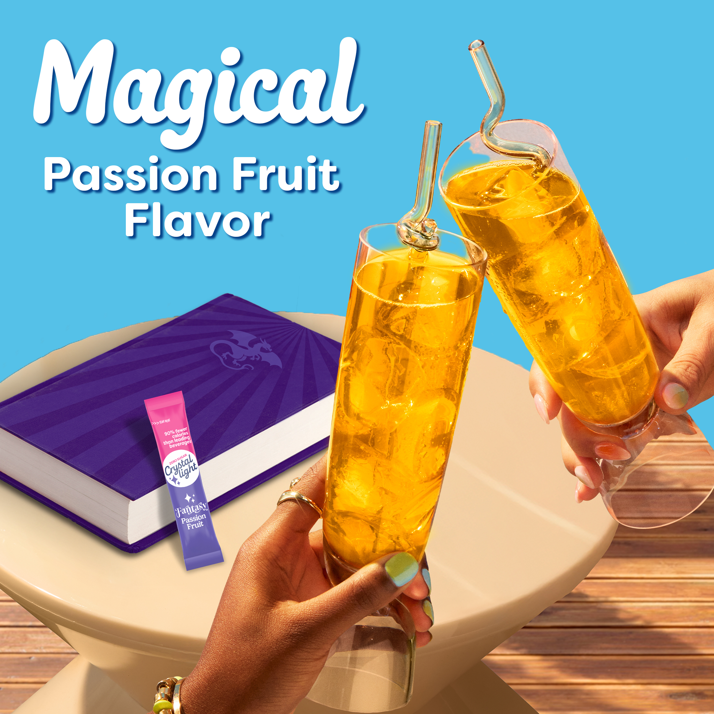 Zero Sugar Passion Fruit Powdered Drink Mix | Crystal Light