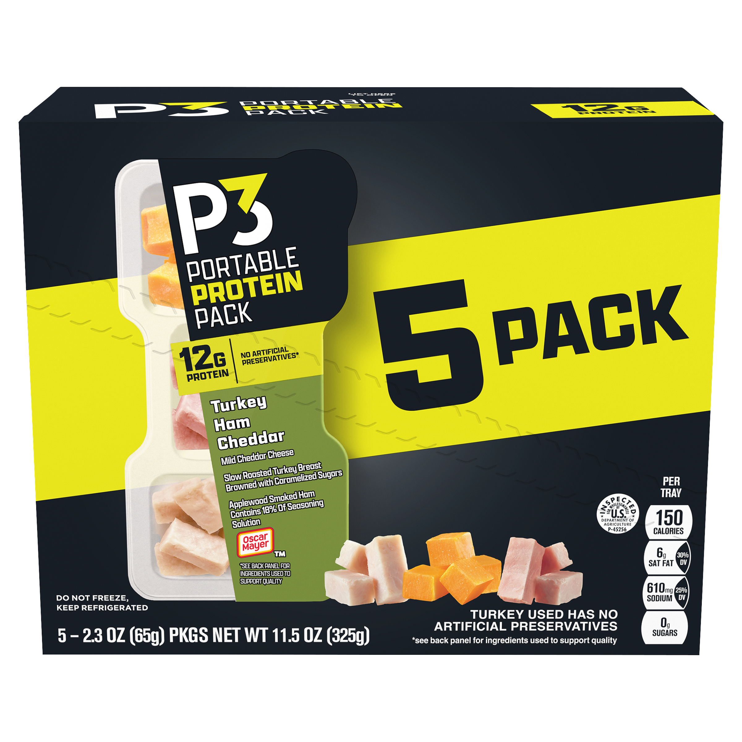 ダッグwithポテト パピー 3kg Portable Protein Snack Pack with Turkey, Almonds & Colby Jack