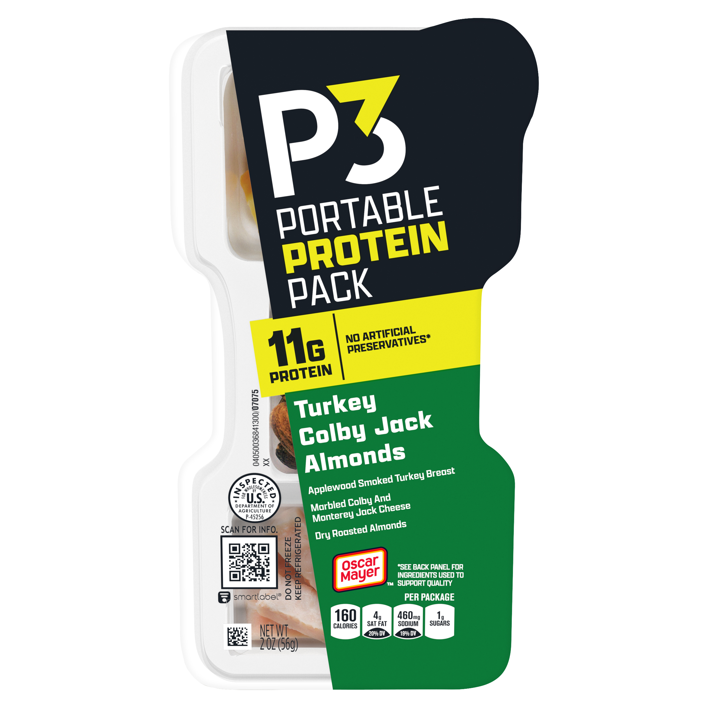 Protein Snack with Turkey, Almonds & Colby Jack Cheese | Oscar Mayer