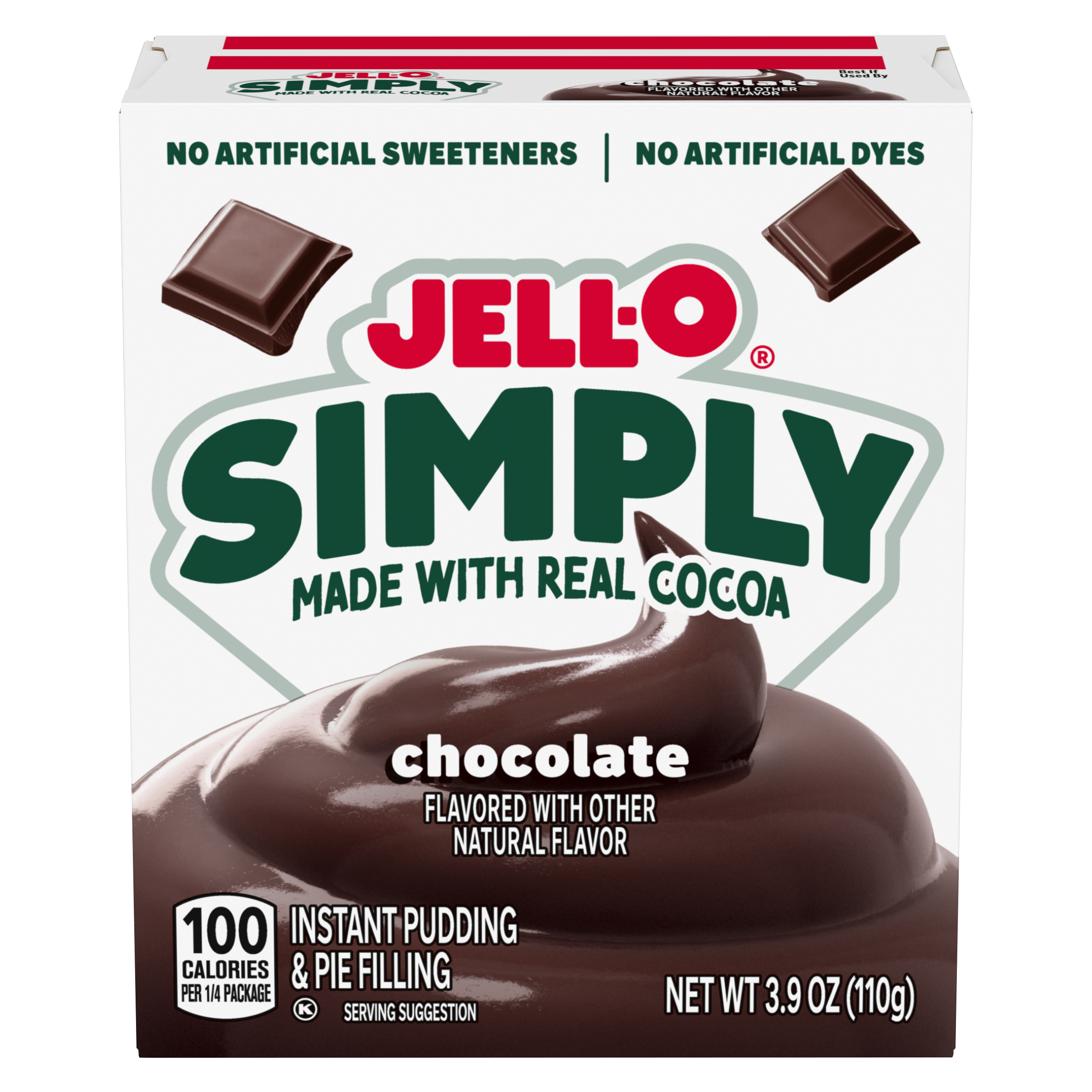 邦楽 pudding Simply Chocolate Flavored Instant Pudding & Pie Filling Mix | Jell