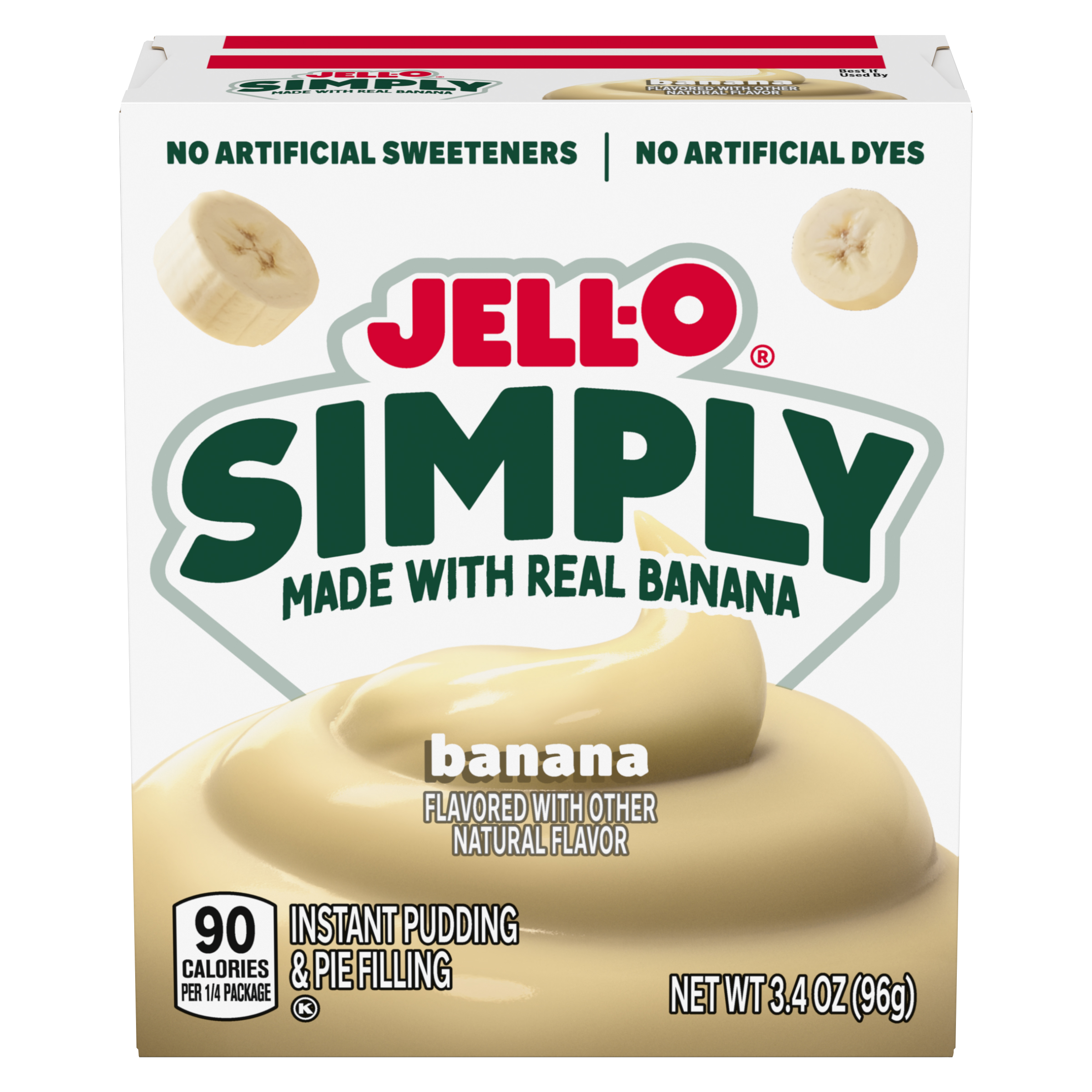 Simply Banana Flavored Instant Pudding & Pie Filling Mix | Jell-O