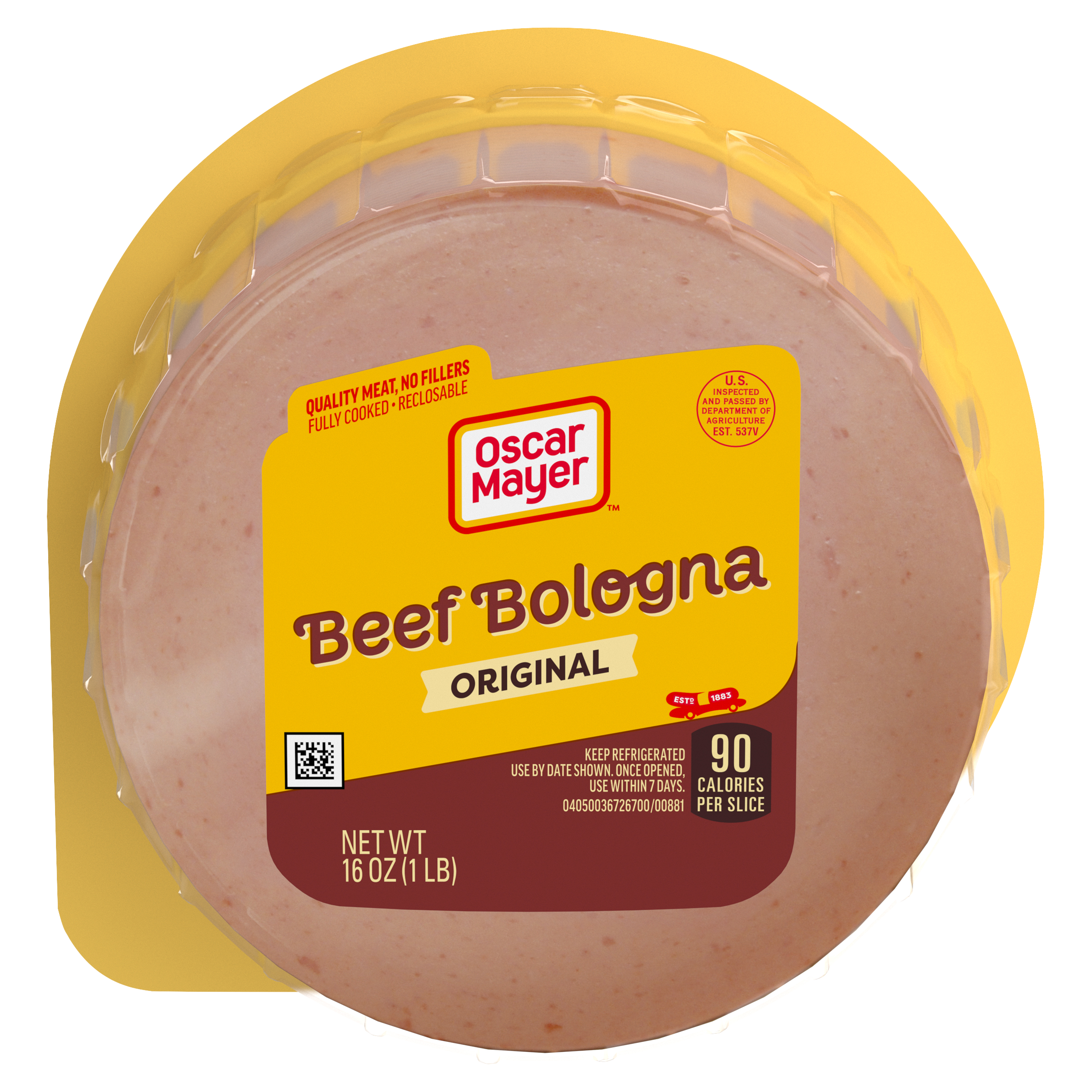 Oscar Mayer Beef Bologna Deli Lunch Meat, 16 oz Package