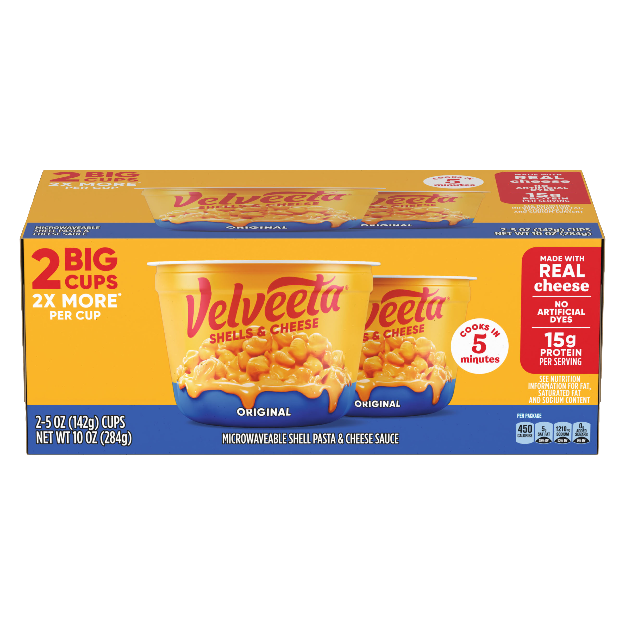 Shells & Cheese Original Microwaveable Shell Pasta & Cheese Sauce
